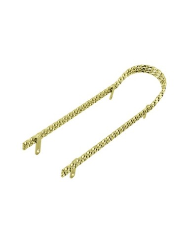 Triple Twisted Square Sissy Bar Gold.